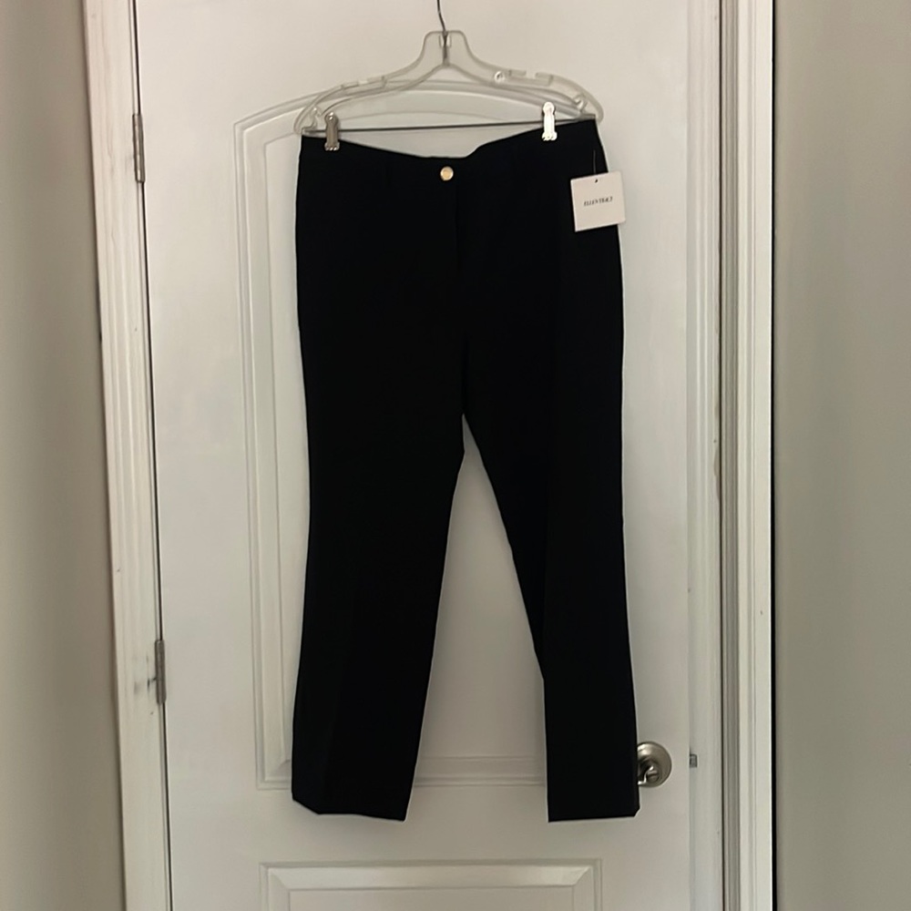 NWT Ellen Tracy | Black Cropped Ankle Pants